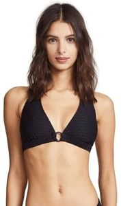 Shoshanna 262504 Women's Diamond Eyelet Halter Bikini Top Swimwear Size C - Picture 1 of 3