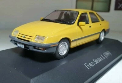 1:43 Ford Sierra Ghia 1.6 2.0 Mk1 Yellow 1984 Hatchback Scale Model Diecast Car - Image 1 of 4
