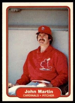 1982 FLEER JOHN MARTIN ROOKIE . ST. LOUIS CARDINALS #121 - Image 1 of 2