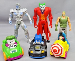 TM & DC Comics  Action Figures & cars. Joker  Bane  Mr. Freeze 5"   PENGUIN Car - Picture 1 of 8
