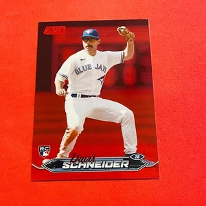 Davis Schneider .. ROOKIE RED FOIL .. Toronto Blue Jays .. 2024 Stadium Club - Bild 1 von 2