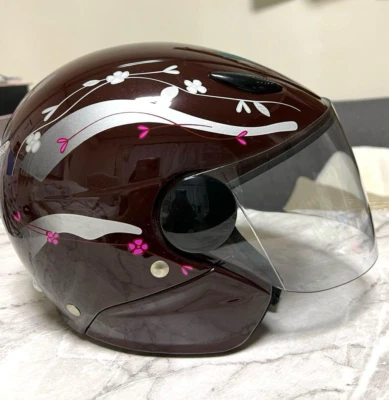 Yamaha Lea Winds Jet Helmet SF-5D Free 57-59cm Used F/S from Japan - Image 1 of 4