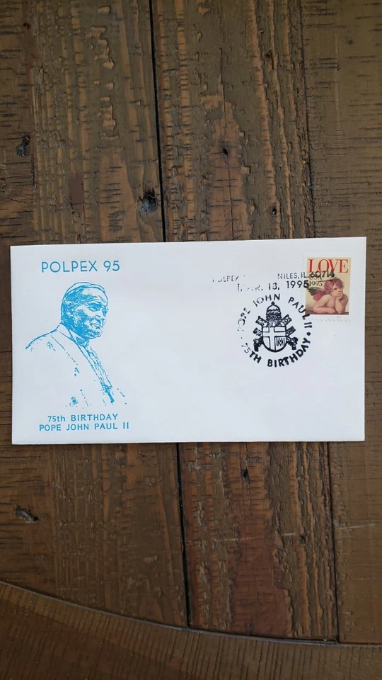 POLPEX 95 cachet cover - Pope John Paul II 75th Birthday - Image 1 of 1