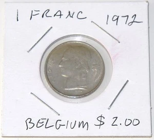 Schöne 1 Franken Münze BELGIEN 1972 #1 (ungraded) - Bild 1 von 2