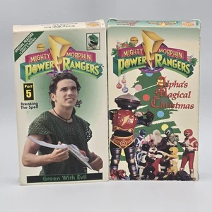 Power Rangers Alpha's Magical Christmas And Green Ranger Vol 5 VHS - Picture 1 of 6