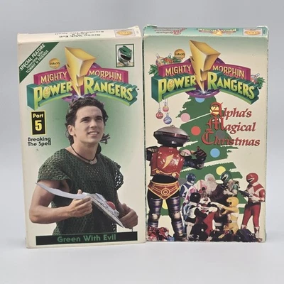 Power Rangers Alpha's Magical Christmas And Green Ranger Vol 5 VHS - Image 1 of 4