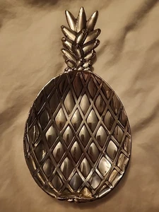 Vintage versilbert Ananas Süßigkeiten Schmuck Schale Made in Japan - Bild 1 von 9
