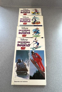 Vtg Walt Disney Sport Goofy Encyclopedia Spanish Set of 4 Books 1980s Preowned - Picture 1 of 21