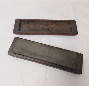 VINTAGE BOXED OILSTONE ~ WHETSTONE ~ SHARPENING STONE - Picture 1 of 4
