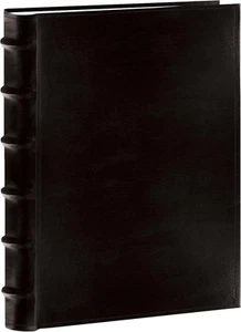 Pioneer Sewn Bonded Leather BookBound Bi-Directional Photo Set of 1, Black  - Picture 1 of 8