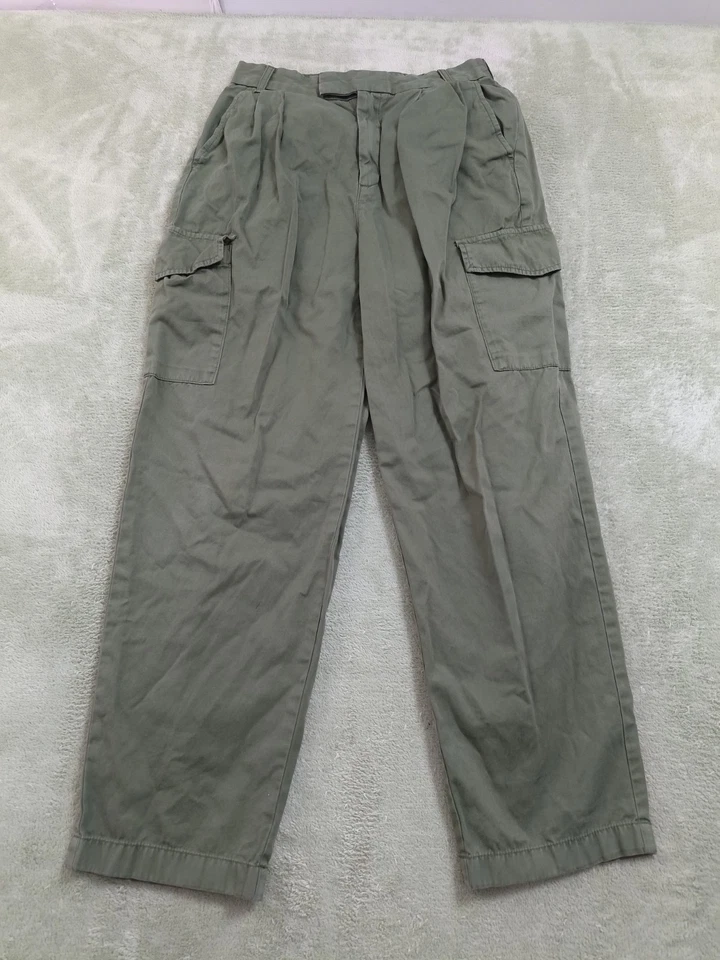 GAP Women's Size 4 Olive Green Cotton Cargo Utility Pants Tapered Casual - Image 1 of 4