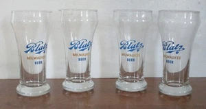 Juego de 4 vasos de cerveza Pilsner Blatz Milwaukee Beer 6 oz - Imagen 1 de 3