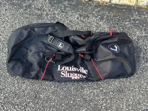 Bolso de Lona Louisville Slugger Béisbol Softbol Negro Grande 36x12 Transporte de Viaje - Imagen 1 de 10