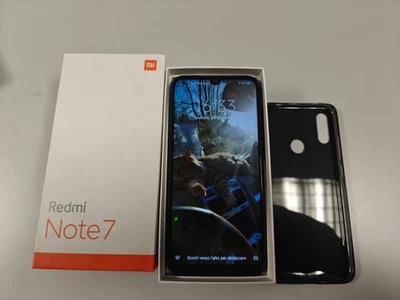 Xiaomi Redmi Note 7  4GB Ram 64 GBRom Smartphone con scatola e cover originali - Immagine 1 di 4