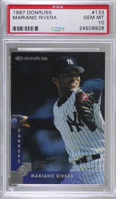 1997 Donruss Mariano Rivera #133 PSA 10 GEM MT HOF - Image 1 of 2