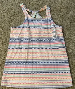 OSHKOSH B'GOSH White Multicolor Tank Top w/ Hearts Size 14 NWT Retails $18 - Picture 1 of 5