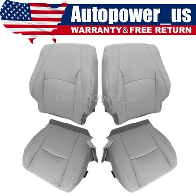 For 2004-2009 Lexus RX330 RX400h Both Side Bottom & Top Leather Seat Cover Gray Foto 1 de 4