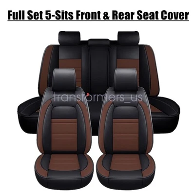 Car Seat Covers Brown Front & Rear Full Set For Mitsubishi Endeavor 2004-2011 - Image 1 of 4