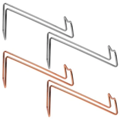  4 Pcs Wall Bottle Display Storage Organizer Metal Rack Holder Modern - Image 1 of 4