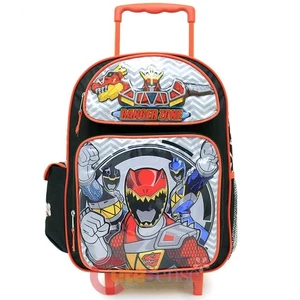 Power Rangers School Roller Backpack Large 16in Rolling Bag - Dino Charge - Picture 1 of 4