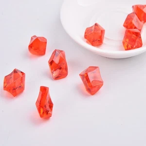 500 Pcs/Pack Acrylic Emulation Beads Craft Assorted Clear - Picture 1 of 11
