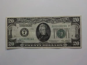 Federal Reserve 1928 20 Dollar Bill Paper Money Currency Note - Picture 1 of 2