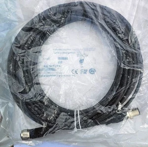 1200698539 - Kabelsatz, schwarz, gerade, 4A, 22AWG, 10m, M12 Buchse - Zopf - Bild 1 von 2