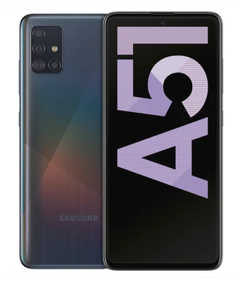 Samsung Galaxy A51 SM-A515F/DS 128GB LTE Schwarz Android Smartphone WoW Sehr Gut - Bild 1 von 4