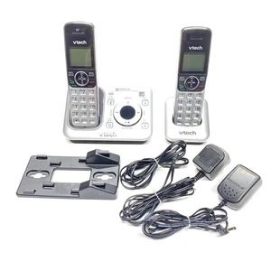 VTech CS6429-2 1.9 GHz 2 Handsets Cordless Phone Silver WORKING GOOD - Picture 1 of 9
