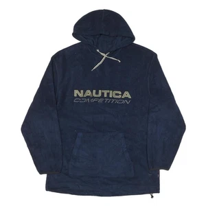 NAUTICA Mens Navy Hoodie 2XL Polyester Blend Pullover Hooded Sweatshirt - Picture 1 of 6