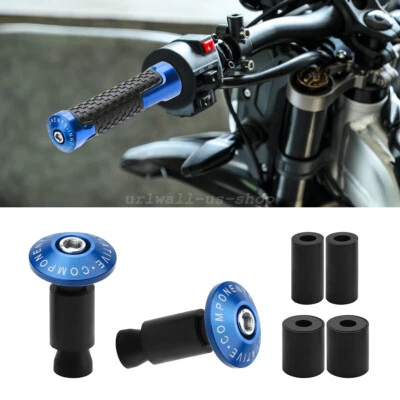 URLWALL For SURRON Light Bee X Blue CNC aluminum Motorcycle Handle End Plug Caps - Image 1 of 4