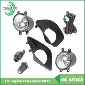 Daytime Running Light For Toyota Yaris 07-11 Fog Lamp Assembly w/ Switch Wiring - Picture 1 of 8