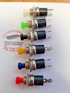 Push-to-make mezcla de interruptores en miniatura con botón de actuador redondo (x6) - Imagen 1 de 2