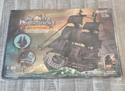 Queen Anne’s Revenge - Pirate BlackBeard’s Ship 3D Puzzle (308 Pc CubicFun) NEW - Image 1 of 4