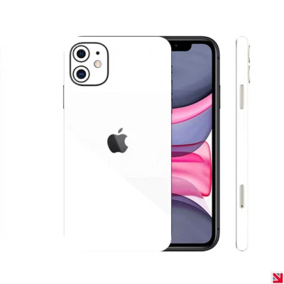 Adesivo in vinile decalcomania pelle iPhone 11 BIANCO lucido - Immagine 1 di 2
