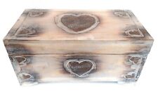 Hand Made Love Heart Trunk Valentines Chest Wedding Day Gift Card Post Box 50cm