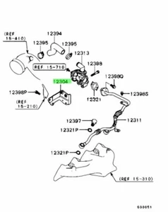 Bracket, Secondary Air Reed Valve For: Mitsubishi Lancer Evo 4 5 6 7 8 9 - Picture 1 of 1