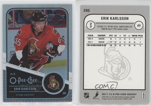 2011-12 O-Pee-Chee Rainbow Foil Erik Karlsson #295