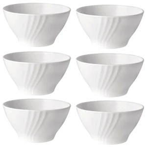 Bormioli Rocco Ebro Opal Glass White Cereal Bowl Soup Dessert Modern Fruit Set - Picture 1 of 6