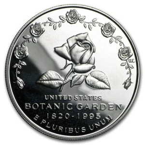 1997-P Botanical Garden $1 Silver Commem Proof - w/Box & COA - Picture 1 of 3