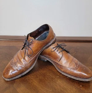 Allen Edmonds Bel Air Brown Wingtip Derby Mens Size 9 - Picture 1 of 6