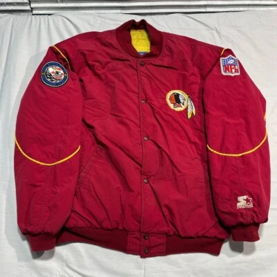 Chaqueta de Inicio Washington Commanders Vintage Redskins Para Hombre Mediana Hecha en EE. UU. Foto 1 de 4