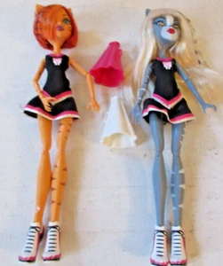 Monster High Doll Cheerleaders Toralei Stripe Purresphone Lot bundle - Picture 1 of 2