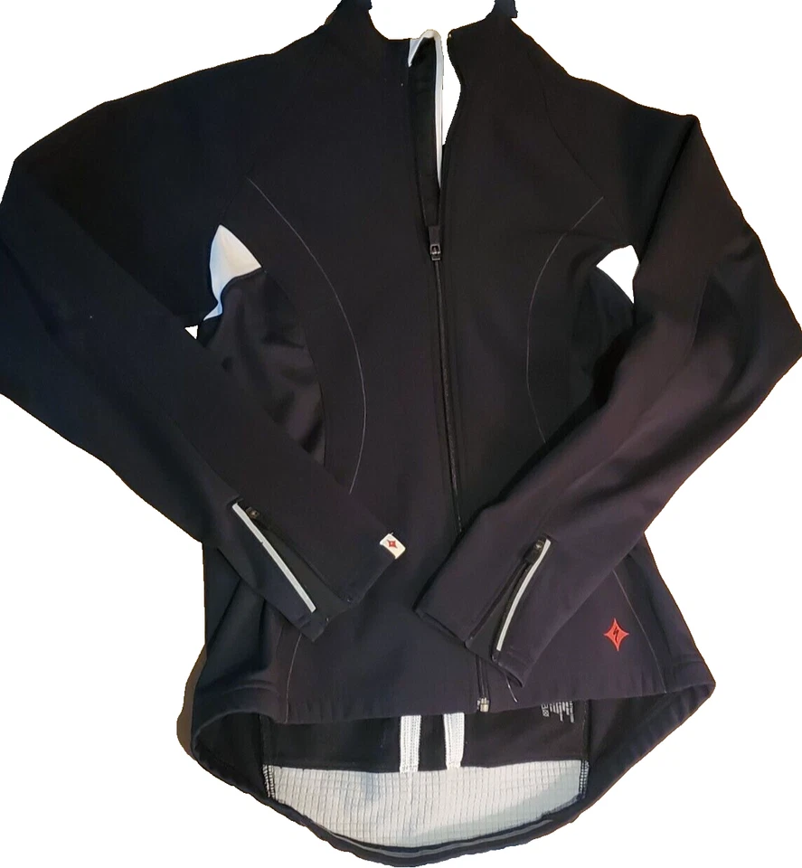 ¡¡MIRA!!   Chaqueta de ciclismo Specialized Me para mujer negra - detalles blancos - CALIDAD Foto 1 de 4