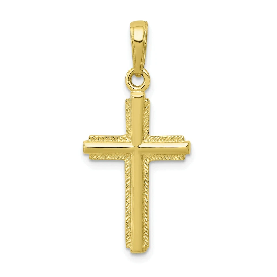 10k Yellow Gold Cross Pendant 10k5447