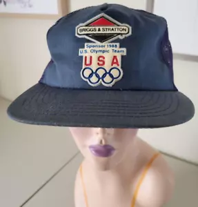 Briggs & Stratton K-Products Trucker Hat 1988 Olympic Team Sponsor Snapback Cap - Picture 1 of 6