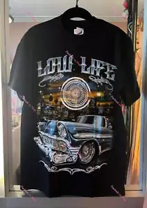 Lowrider Low Life Classic Car T-Shirt - Picture 1 of 7