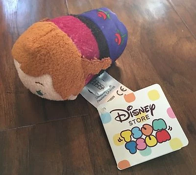 NWT Disney Store Japan Tsum Tsum 4" Plush Princess Anna Frozen - Image 1 of 4