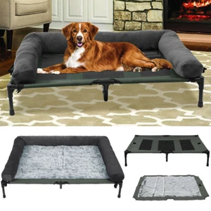 XXL Large Elevated Pet Bed Dog Raised Hammock Folding Breathable Cooling Mesh - Picture 1 of 18