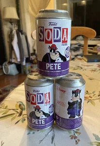 Funko Soda! Disney: Pete Lot of 3 Cans. Sealed. - Picture 1 of 3
